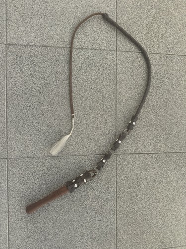Vintage lederpeitsche - vintage,