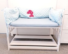 Beistellbett Janne von Pinolino Anstellbett mit viel Zubehör Betthimmel usw.