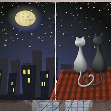 Tier Rustikale Gardine Katzen