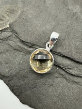 Citrin Anhänger 925 Silber