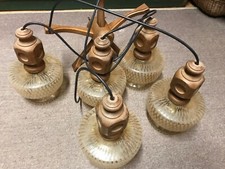 5-flammig/-armige Hängelampe Deckenlampe Kaskaden Vintige 60er 70er Wohnzimmer