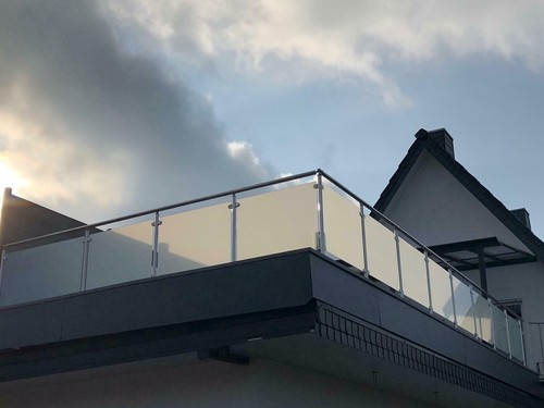 Balkongeländer edelstahl vsg - edelstahl,