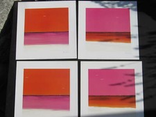 4er Set Kunstdrucke Sunrise I bis IV  ( Peter Baron ), Kunstdruck je 40 x 40 cm