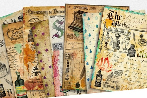 Scrapbook papier basteln - 8, a4