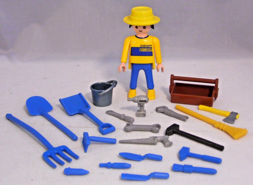 Playmobil mann werkzeug eimer - playmobil,