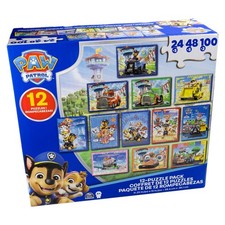 12 Kinder Puzzles im Set PAW