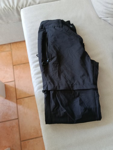 Herrenhose zip off schwarz - ,