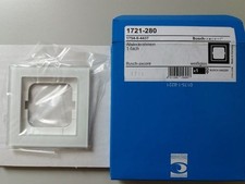 BUSCH-JAEGER 1721-280, Glasrahmen 1-fach, Busch-Axcent, weißglas