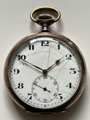Antike 800 silber taschenuhr - antike, 0,800
