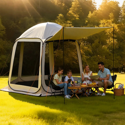 Campingzelt transparent mit