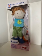 HABA Puppe Lukas mit Stoffmaus