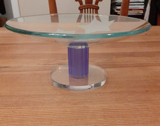 Glasschale auf Fuß Gebäckschale, Durchmesser ca. 21,5 cm Weihnacht Advent Sterne