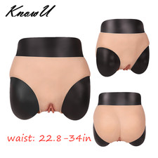 KnowU Damen Silikon Shorts lebensechte Unterwäsche für Transgender Crossdressing