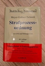Meyer-Goßner/Schmitt StPO, 60. Auflage, 2017