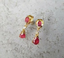 Rubin & Zirkon Ohrringe