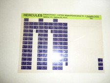 Original Hercules Microfiche Ersatzteilliste Optima 3 S, Optima 50 KX-5  04/93