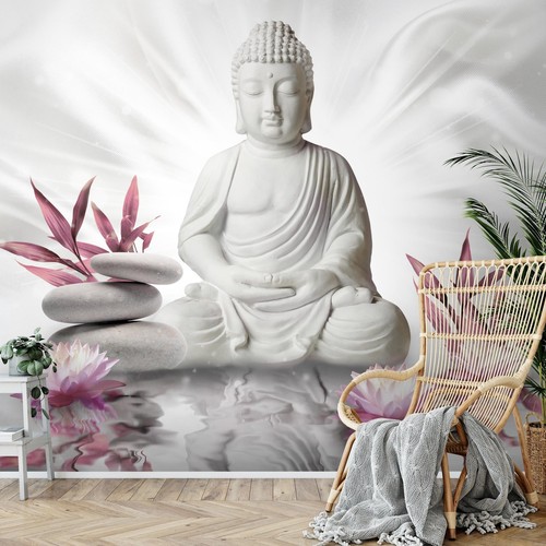 Fototapete buddha blumen zen - blumen,