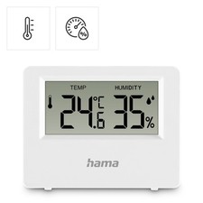 Hama digital Thermo Hygrometer Mini Thermometer für Innen Außen Luftfeuchtigkeit