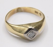 Solitär Ring Bi Color Diamant