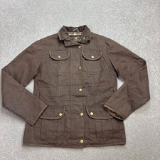 Wachsjacke Damen klein braun