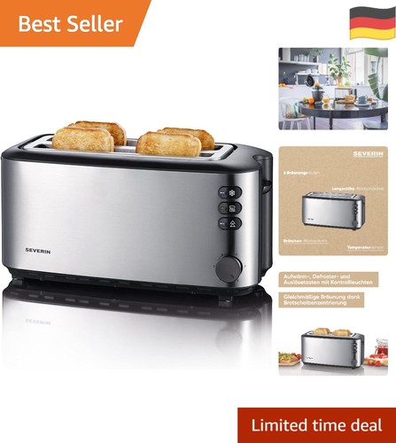 Edelstahl langschlitztoaster - edelstahl,