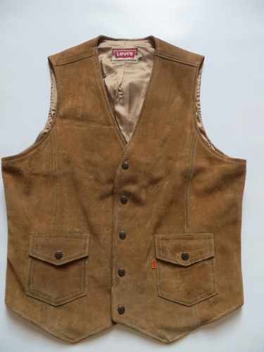 Levi leder weste lederweste - levi's,
