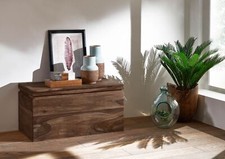 Holztruhe massiv Stauraum
