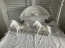 Shabby Chic 2 Einhörner in weiß