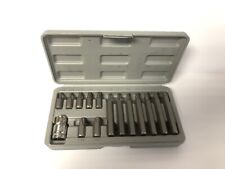 15-tlg Steckschlüssel Bit Satz Innen Torx TX Vielzahn T-Profil T20-T55 kurz lang