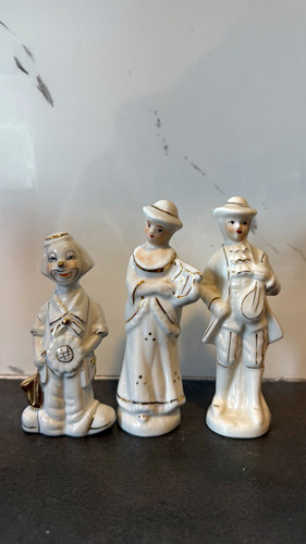 Keramikfiguren 3er set weiß - keramikfiguren,