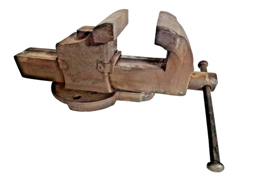 Schöner alter schraubstock - alter,