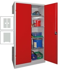Grauer Stahlschrank