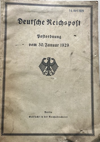 1929 deutsche reichspost - deutsche,