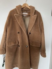 Closed Teddy Mantel M Beige Teddyfell Wintermantel