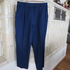 NINO-LANSA Stretch Hose dunkelblau Bundfalten Gummizug Gr. 44 top
