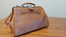 Greenland Westcoast Vintage Doc Bag (M) Ledertasche Reisetasche Weekender hellbr