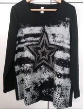 Longshirt Schwarz Gr.  46