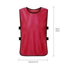 (Farbe : Rot) 12 Er Set Erwachsene Trainingsleibchen Leibchen Fussball