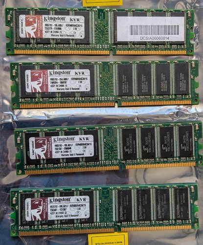 4x1gb kingston kvr400x64c3a - 4x1gb,