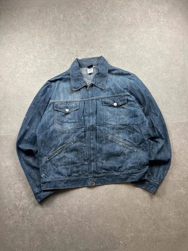 Vintage versace zip jeansjacke - zip,
