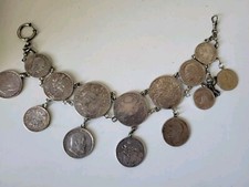 Charivari Kette Silber Münzen