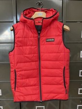 Weste Daunenoptik Kaputze Rot Napapijri G.L Neu