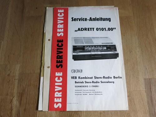 Ddr service anleitung - ddr, service-anleitung