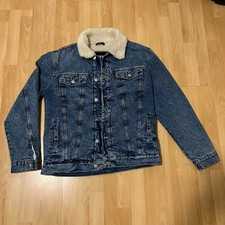 Zara Sherpa Trucker Jeansjacke