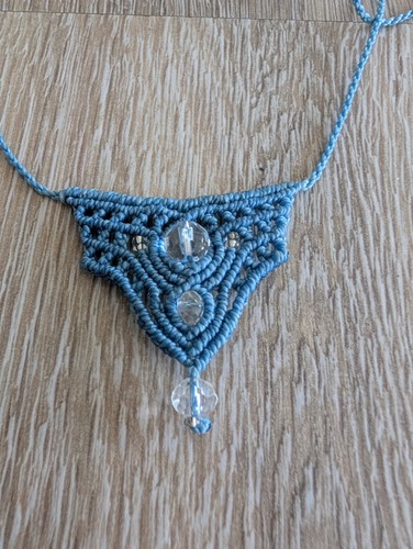 Makramee hals kette kristall - kette,