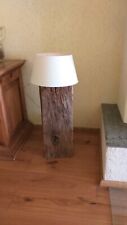 Rustikale Holzlampe retro Altholz Balken  Stehlampe Leuchte Deko