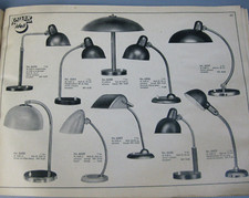alter Katalog Lampen Leuchten ua Kaiser Idell WRQ W.R. Quintus Stuttgart um 1920