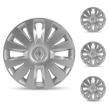 4x ORIGINAL Renault Radkappe Radblende 15 Zoll Silber CLIO 3 MODUS 8200833418