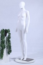 FC-7W weiß matt  abstrakt weiblich Schaufensterpuppe  mit Kopf egghead