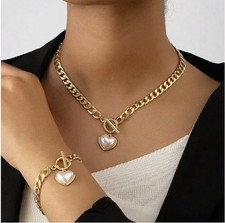 Zara 18K vergoldet Perle Herz